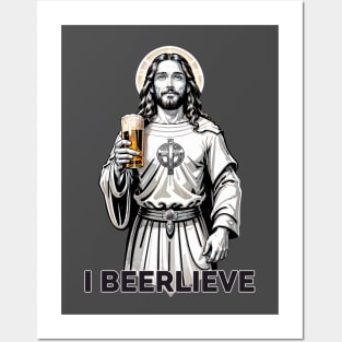 Jesus I beerlieve Posters and Art